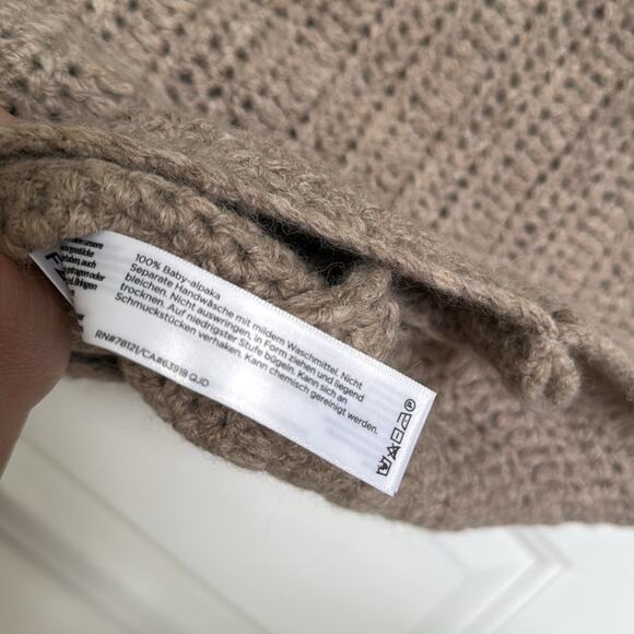 Eileen fisher 100% baby alpaca mock neck sweater vest  size XXS - Picture 6 of 9